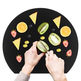 Rierousy Chopping Board, Extra Large, TPU Cutting Board, Breakfast Board, Plastic Chopping Board, Non-Slip and Easy to Clean, Dishwasher Safe with for Kitchens
