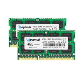 D DUOMEIQI 8GB Kit(2X 4GB) DDR3 2RX8 PC3-8500S 1066MHz 204pin 1.5v SODIMM Notebook Laptop Memoria RAM Modules with