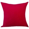TangDepot Solid Velvet Decorative Pillow Covers/Euro Pillow Shams, Super Soft