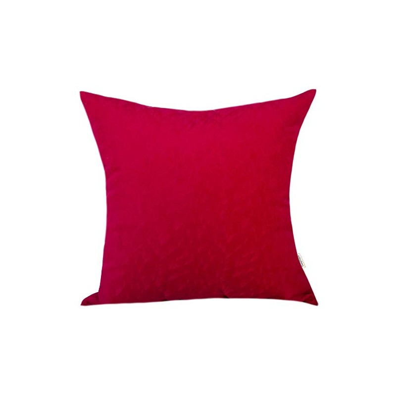 TangDepot Solid Velvet Decorative Pillow Covers/Euro Pillow Shams, Super Soft