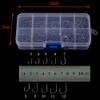 500PCS Premium Fishhooks, 10 Sizes High Carbon Steel Fishing Hooks,