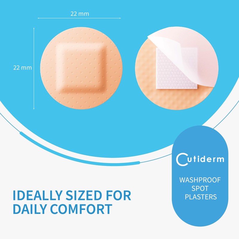 Cutiderm Small Round Spot Plasters 22 x 22mm 200 Plasters