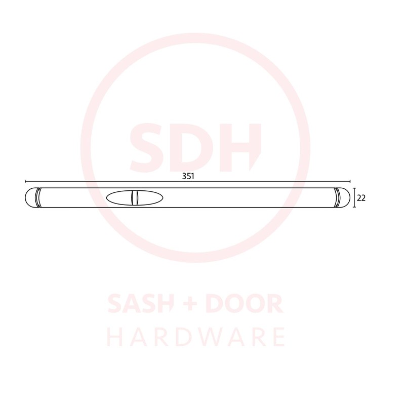 Titon XR16 Trickle Vent (351mm x 22mm) - Black