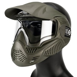 Evike Airsoft Annex MI-7 ANSI Rated Full Face Face Pro with Thermal Lens by Valken (Color: OD Green) - (PID: 48438)