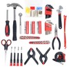 Household Hand Tools, 86 Piece Tool Set With Roll-Up Bag