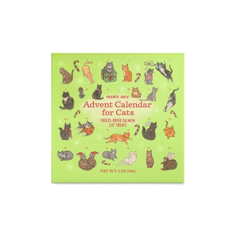 Trader Joe's Advent Calendar for Cats - Salmon and Dried,