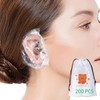 200 Pack Disposable Ear Covers For Shower, Waterproof Ear Shower