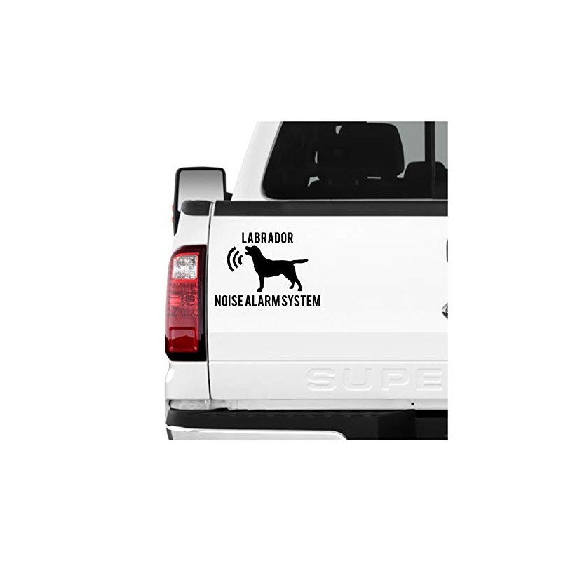 siviwonder Labrador Noise Alarm System Car Sticker Dog Foil Labby