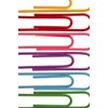 Alevar 100 Coloured Paper Clips Box Laminated Steel 50mm No.5