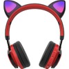 Riwbox CT-7 Cat Ear Bluetooth Headphones, LED Light Up Bluetooth