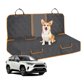 Dog Car Seat Covers, Waterproof Backseat Cover for Dog in Car Heavy Durable Car Seat Covers for Dogs with Side Flap, Non Slip Bench Car Seat Protector for SUV,RAV4,CR-V