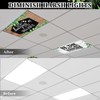 ROCEEI Pack of 4 Fluorescent Light Covers for Ceiling Lights,