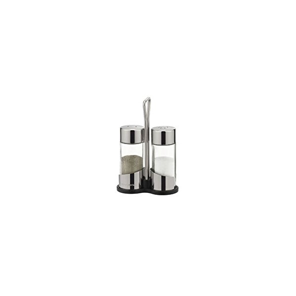 Tescoma Salt and Pepper shakers, set of two, made of glass, with holder