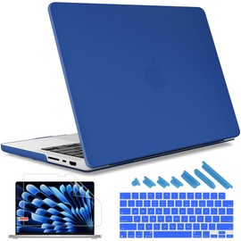 May Chen Case for MacBook Pro 14 inch, A2442 A2779 A2918 A2992 A3401 A3185 A3112 A3434, M1 M2 M3 M4 M5 (2021-2025 Release), Plastic Hard Shell Case with Keyboard Cover, Royal Blue
