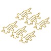 100pcs Golden Dinosaur Paper Clips Increase Slip Resistance Anti Rust