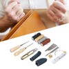 28Pcs Leather Working Tools Durable 2Pcs Awl 4Pcs Wax Threads