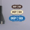 Designer Drop Box Sign (Brushed Gold) - Small