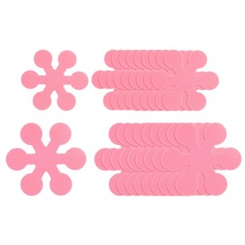 HARFINGTON 1 Set(20pcs) Non Slip Bathtub Stickers Bath Shower Floor 3.15" 3.94" Anti-Slip Sticker Tape Snowflake Style Decals for Bathroom Kitchen Bathtub Treads Stairs, Pink