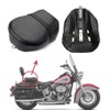 HIYOYO Motorcycle Rear Pillion Passenger Seat Pad with Belt For