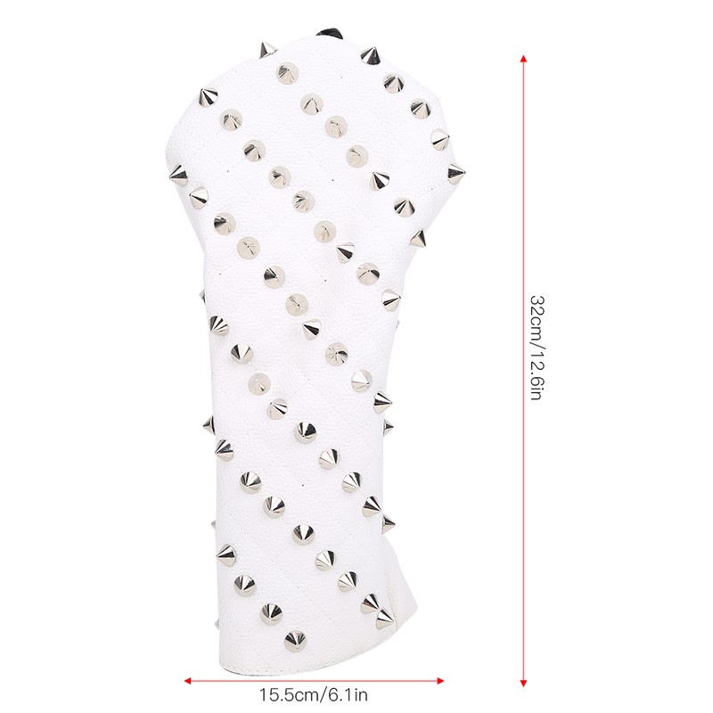 Golf Wood Headcovers PU Rivet Design Waterproof Durable Soft Supplies