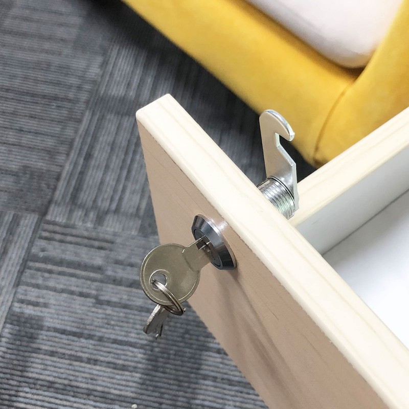 Jayseon 6 Pack Cabinet Locks, Mailbox Lock and Key Secure