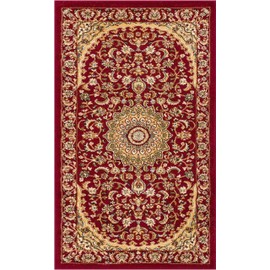 Well Woven Sultan Medallion Red Oriental (2'3" x 3'11") Area Rug Floral Formal Traditional Area Rug Easy Clean Stain Fade Resistant Modern Classic Contemporary Thick Soft Plush Doormat