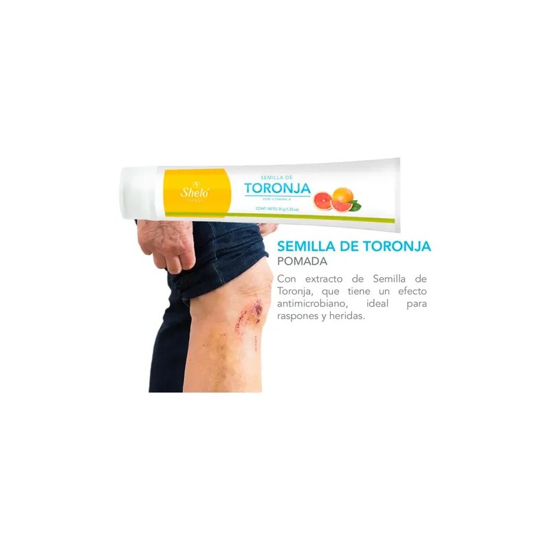 2 Pz Pomada Semilla De Toronja Raspones Y Quemaduras Sheló