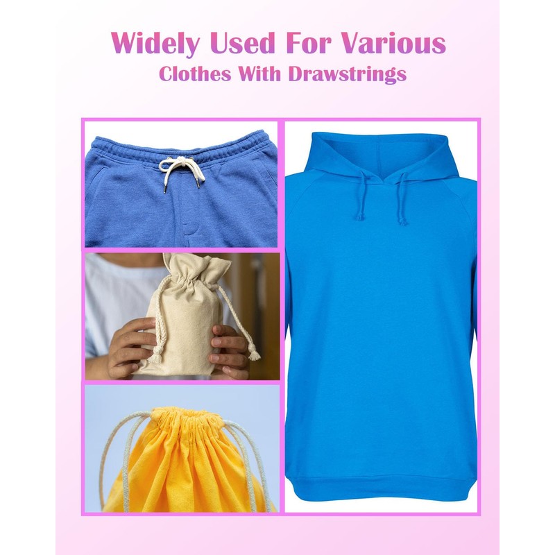 Spring Drawstring Threader,4Pcs Flexible and Elastic Drawstring Threader Tool DIY