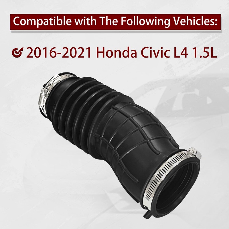 17225-5AA-A00 Engine Air Intake Hose Tube with Clamps Compatible with