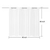 YISURE Plastic Frosted PEVA Bathroom Window Curtain, No Hook Needed