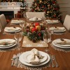HEYOMART PVC Placemats Sets of 4 Round Leaf Place Mats