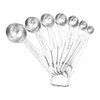 NUZAMAS 304 Stainless Steel Measuring Spoons Set of 7 18/8