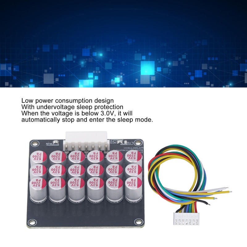 4‑6S 5A Active Battery Balancer for Lifepo4 Lipo Lto Energy