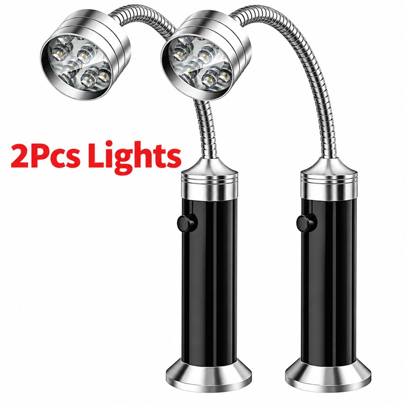 Portable LED BBQ Grill Light – Handle-Mount Clip-On Flashlight for