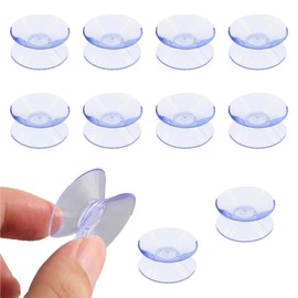 MNWMNW: Suction Cups, Double-Sided Suction Cups, Strong Suction Cups, Transparent Color, 1.6 inches (4 cm), Diameter 1.6 inches (4 cm), Kitchen Suction, Transparent Suction Cup for Bathroom, Kitchen