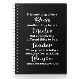 QYUVK It Is One Thing To Be A Boss Hardcover 160 Pages Spiral Notebooks, Appreciation Boss Gift, Thank You Boss Gift, Retirement Going Away Gift for Boss Mentor Leade, Boss Day Gift for Boss