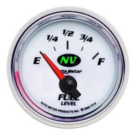 Auto Meter 7316 NV 2-1/16" 240E 33 F Short Sweep Electric Fuel Level Gauge
