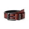 EsengNoyi Brown Leather Belt for Men, Mens Casual Belts for