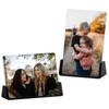 Boxalls 2 Pack Acrylic Picture Frames 6x8 with Translucent Black