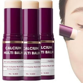 2026 Bálsamo Multi Volumen de Calcio, Barra De Cuidado De Ojos, Barra Hidratante De ColáGeno,Núcleo De Arrugas, Extracto De Colágeno Y Elastina, Manti