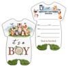 RNYJJ It's a Boy Woodland Baby Shower Invitations With Envelopes