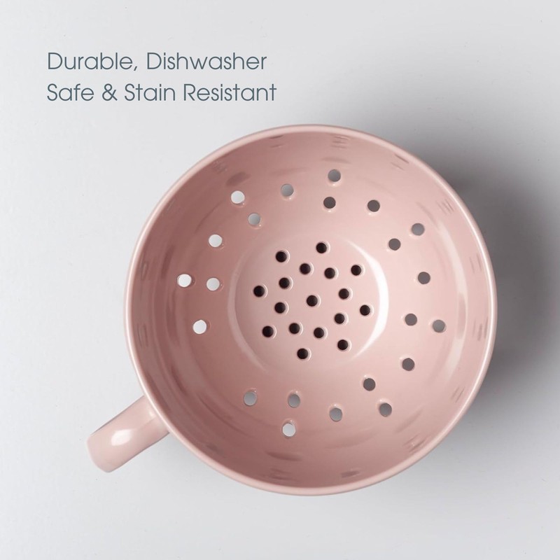 Zeal Berry Colander Cup, Small Hand-held Cup Shape Melamine Strainer/Sieve,