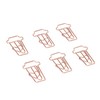 100pcs Paper Clips Innovative Cute Rose Coffee Cup Shape Reusable