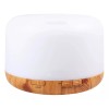 Fashion Electronics Difusor Aromatico Elegante Blanco Con Base Color Madera