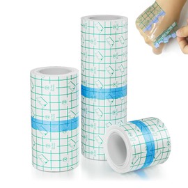 3 Rolls Tattoo Aftercare Bandage - Yuelong Waterproof Second Skin Tattoo Cover Up Patch Tape Healing Wrap Transparent Tattoo Film for Healing & Protection (2/4/6 Inch)