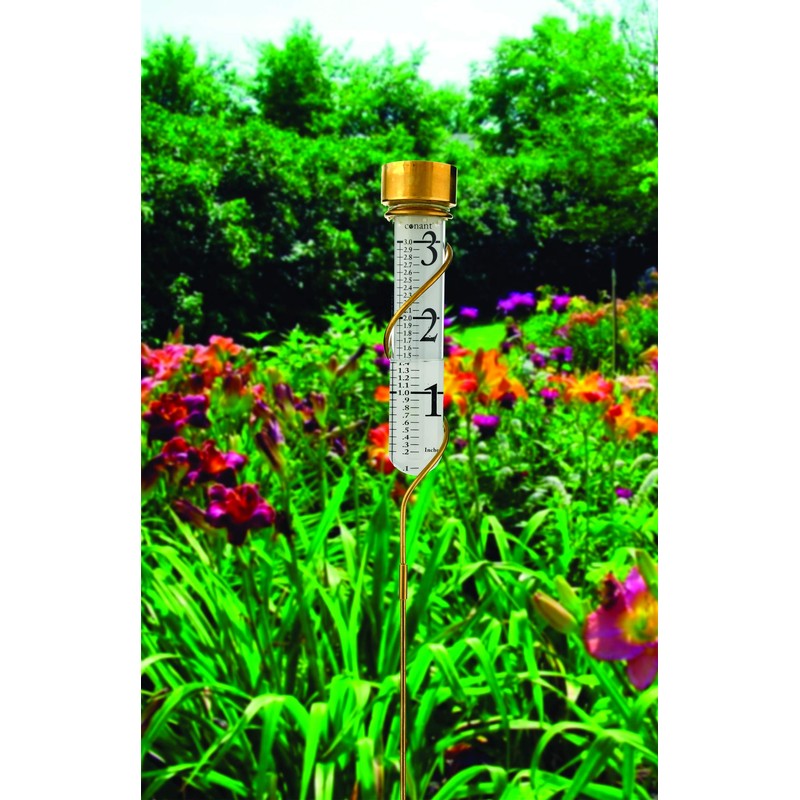 Conant VRG6LFB Vermont Grande View Rain Gauge (Living Finish Brass)