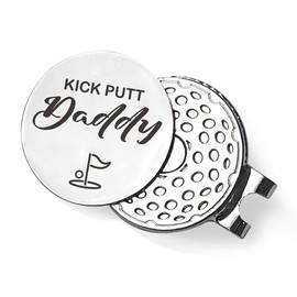 QVUXZ Daddy Golf Ball Marker Gifts, Daddy Golfing Gifts from Daughter Son Kids, Fathers Day Golf Gifts, Birthday Christmas Golf Lover Gifts for Dad, Golfer Gifts for Dad, Kick Putt Daddy
