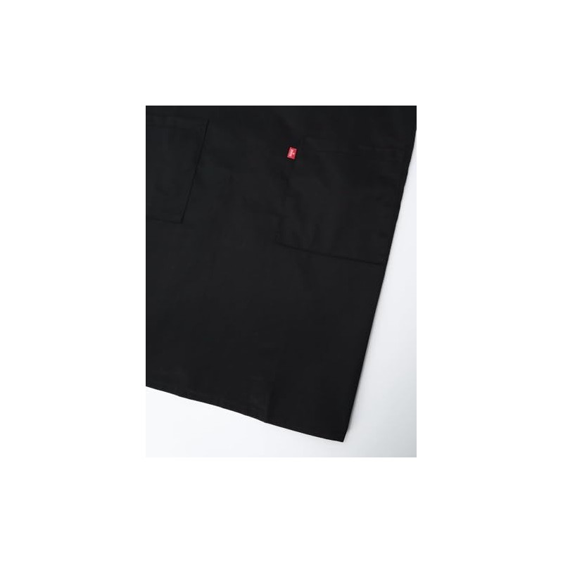 Edwin Apron, Adjustable Back Button, Plain, H-Shaped, Double Sided Pockets,