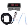 Digital Tachometer, 4 Digital LED Speed Meter, 10-9999RPM Measuring Range,