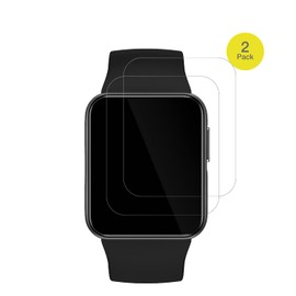 dipos FLEX 2x Schutzfolie klar passend für GRV FC1 Smartwatch, 100% Displayabdeckung, Anti-Shock, Fingerprint Kompatibel, Case-Friendly, Full Cover Displayschutz Folie